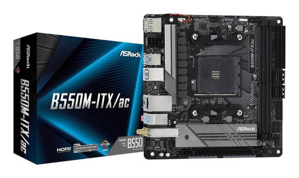 Asrock 90-MXBDH0-A0UAYZ B550M-Itx/Ac Amd B550 Socket 90-MXBDH0-A0UAYZ