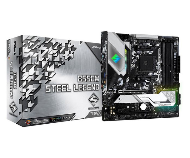 Asrock 90-MXBCU0-A0UAYZ B550M Steel Legend Amd B550 90-MXBCU0-A0UAYZ