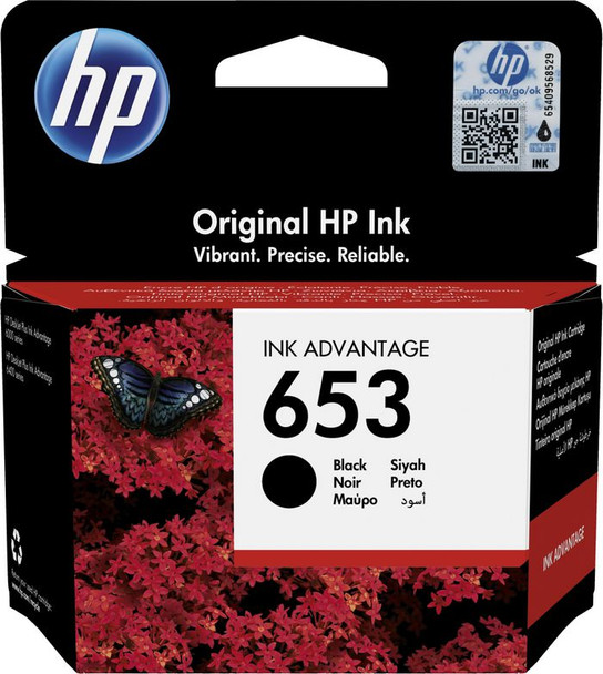 HP 3YM75AE 653 Black Original Ink 3YM75AE