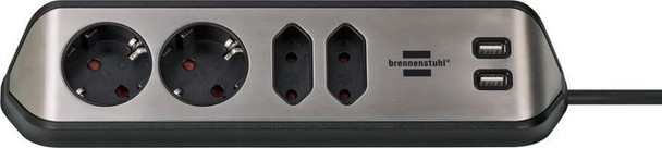 Brennenstuhl 1153590410 Power Extension 2 M 4 Ac 1153590410