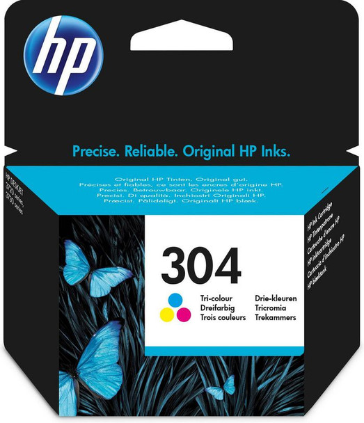 HP N9K05AE#ABE 304 Tri-Color Original Ink N9K05AE#ABE