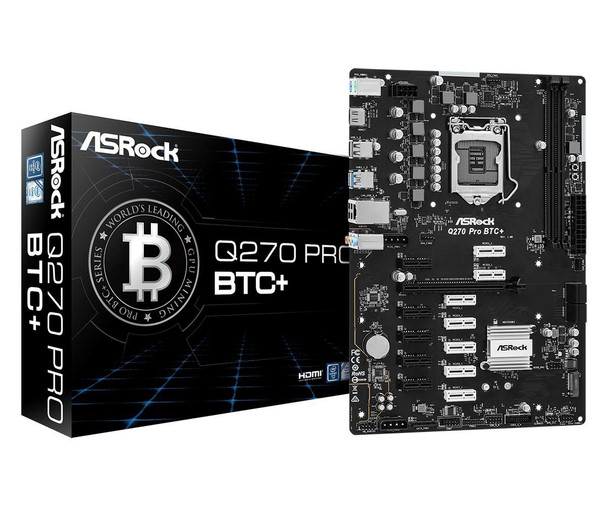 Asrock Q270 PRO BTC+ Intel Q270 Lga 1151 Socket Q270 PRO BTC+