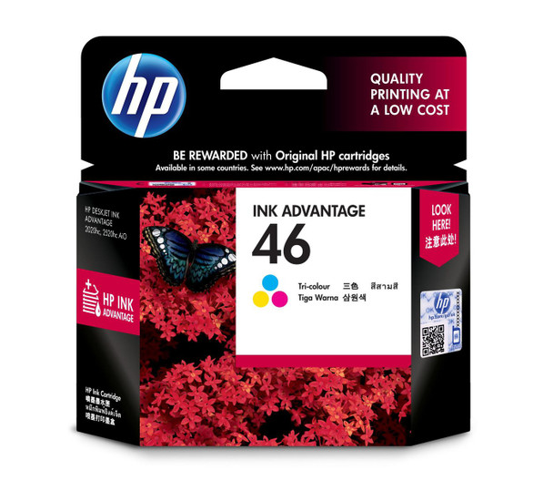 HP CZ638AE 46 Tri-Color Original Ink CZ638AE