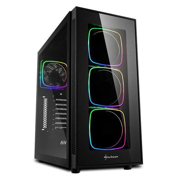 Sharkoon 4044951028221 Tg6 Rgb Midi Tower Black 4044951028221