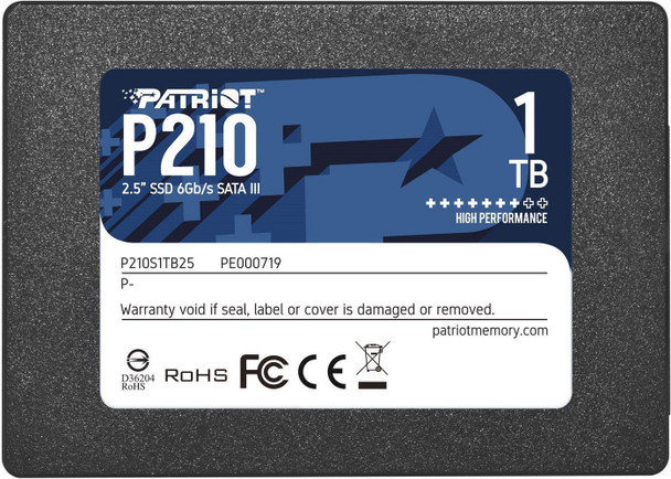 Patriot Memory P210S1TB25 P210 2.5" 1000 Gb Serial Ata P210S1TB25