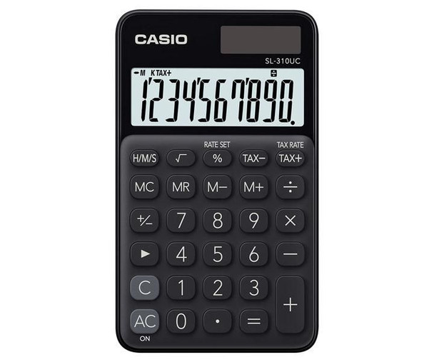 Casio SL-310UC-BK Calculator Pocket Basic Black SL-310UC-BK