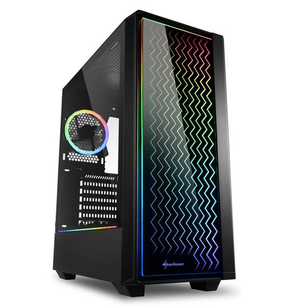 Sharkoon 4044951028160 Rgb Lit 200 Midi Tower Black 4044951028160