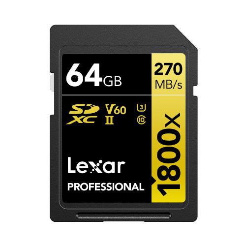 Lexar LSD1800064G-BNNNG Memory Card 64 Gb Sdxc Uhs-Ii LSD1800064G-BNNNG