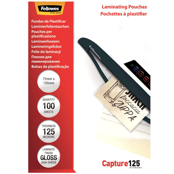 Fellowes 5306901 Glossy 125 Micron Card 5306901