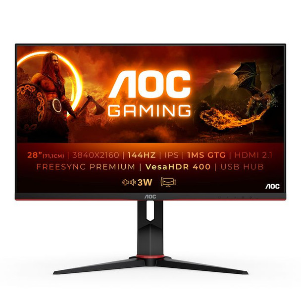 AOC U28G2XU2/BK U28G2XU2 28IN 71.12CM IPS U28G2XU2/BK