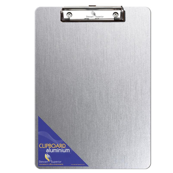 Stewart Superior Aluminium Clipboard A4 Plus Silver 3230A-SS Stewart Superior Aluminium Clipboard A4 Plus Silver 3230A-SS