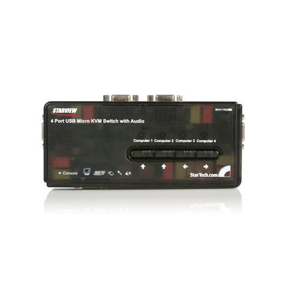 StarTech.com SV411KUSB 4 PORT USB KVM SWITCH & AUDIO SV411KUSB