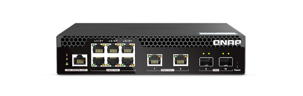 QNAP QSW-M2106PR-2S2T Half-width Rackmount 10GbE QSW-M2106PR-2S2T
