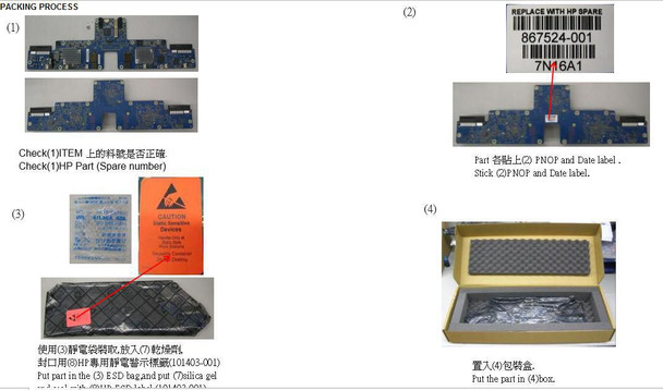 Hewlett Packard Enterprise 867524-001 SPS- PCA. ENT. BASEBOARD PCA 867524-001