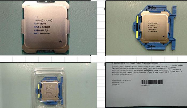 Hewlett Packard Enterprise 852385-001 CPU BDW E5-4669V4 22C 2.2GHZ 852385-001