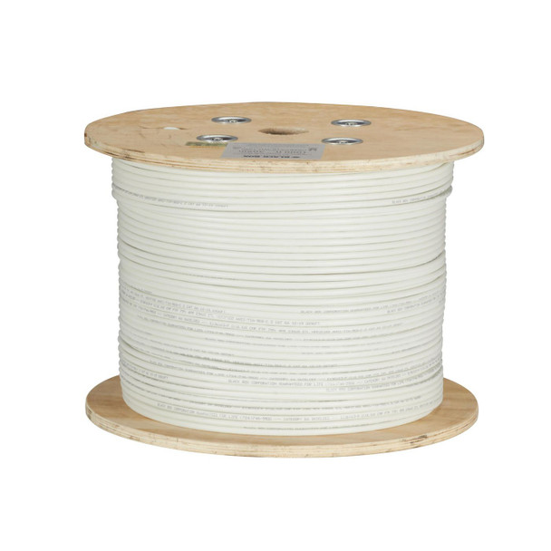 Black Box C6ABC50S-STR-WH-1000 GIGATRUE CAT6A STRD SHLD PVC C6ABC50S-STR-WH-1000
