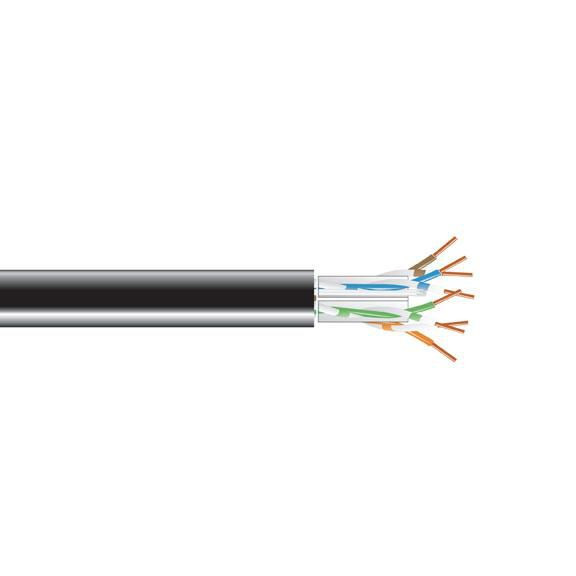 Black Box C6ABC50-BK-1000 CAT6A SOLID RISER 1000' BLACK C6ABC50-BK-1000