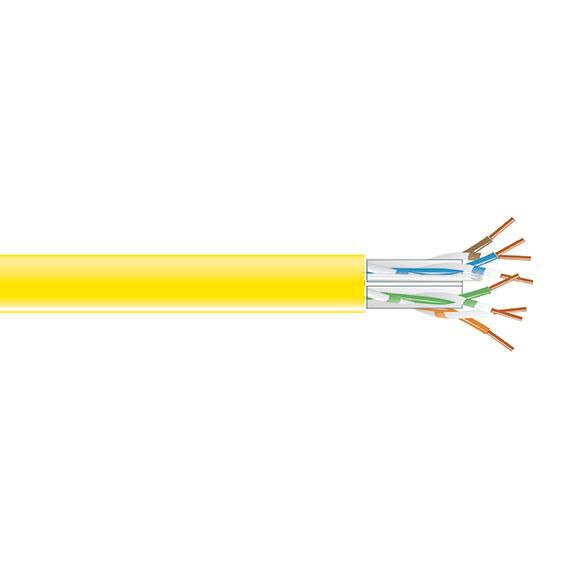 Black Box C6ABC51-YL-1000 CAT6A SOLID PLENUM 1000' C6ABC51-YL-1000