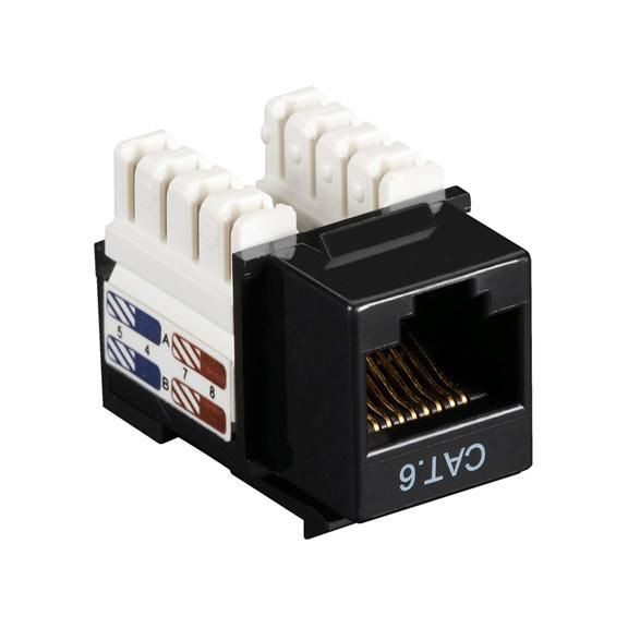Black Box CAT6J-BK CAT6 KEYSTONE JACK BLACK CAT6J-BK