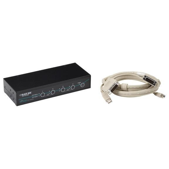 Black Box KV9614A-K 4-PORT DVI.USB WITH EMULATED KV9614A-K