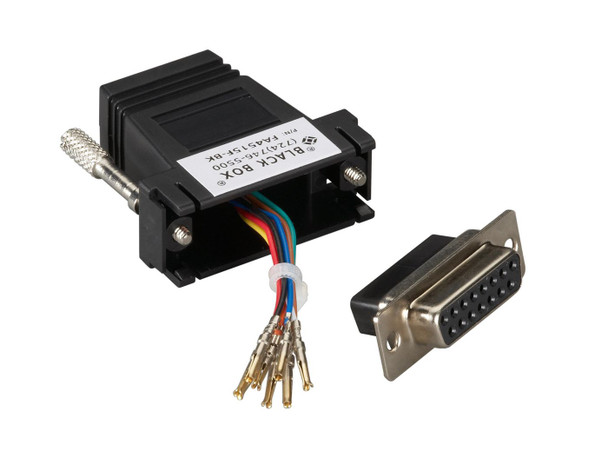 Black Box FA4515F-BK MODULAR ADAPTER KIT RJ458 FA4515F-BK