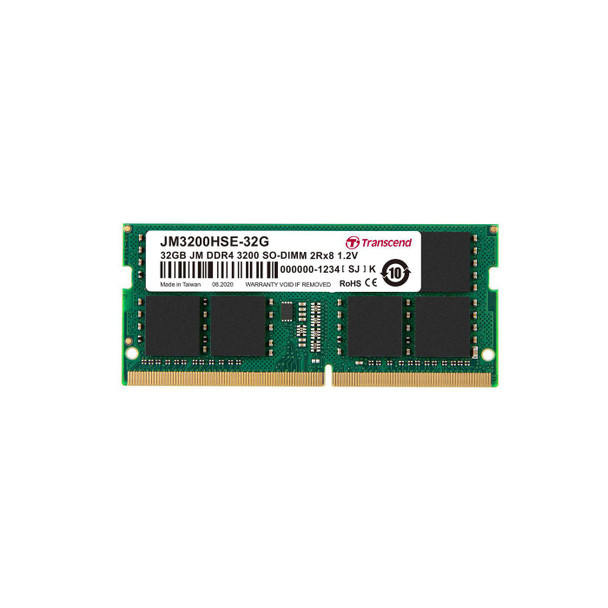 Transcend JM3200HSE-32G JetRam 32GB DDR4-3200 SO-DIMM JM3200HSE-32G