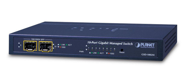 Planet GSD-1002M IPv4/IPv6 Managed 8-Port GSD-1002M