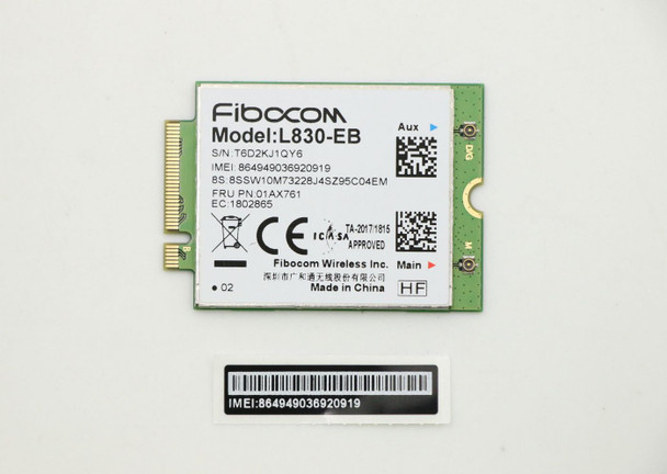 Lenovo 01AX761-RFB Wireless card - 01AX761-RFB