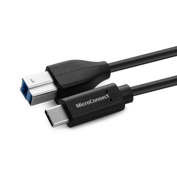MicroConnect USB3.1CB2 USB-C to USB3.0 B Cable. 1.8m USB3.1CB2