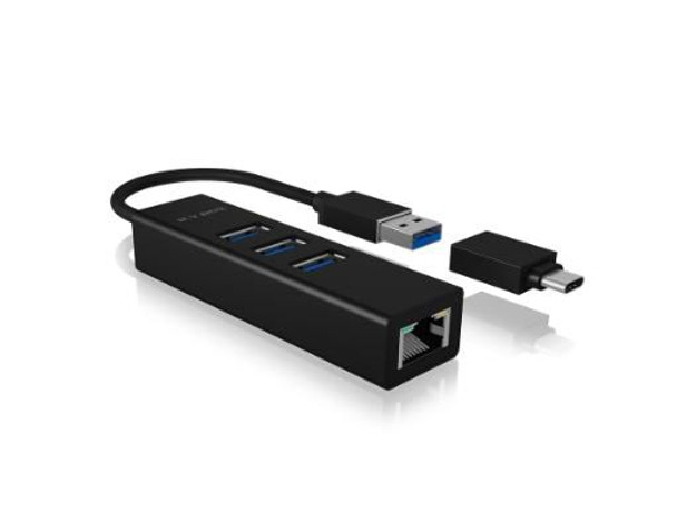 ICY BOX IB-HUB1419-LAN IB-HUB1419-LAN interface hub IB-HUB1419-LAN