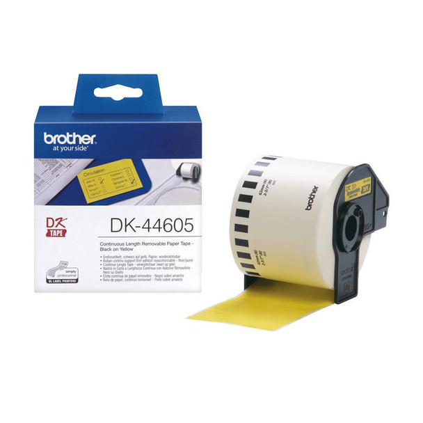 Brother DK44605 Continuous Removable Yellow DK44605
