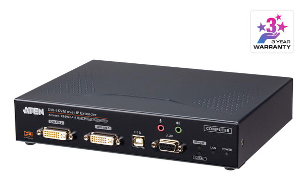 Aten KE6940AIT-AX-E DVI-I Dual Display KVM over KE6940AIT-AX-E