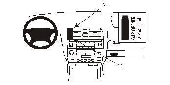 Brodit 852666 ProClip NOT for dash with 852666