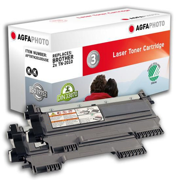 AgfaPhoto APTBTN2010DUOE TONER 2x BLACK. RPL. 2x APTBTN2010DUOE