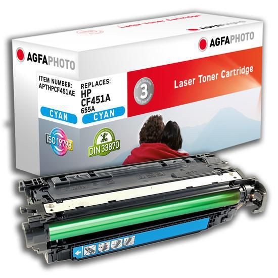AgfaPhoto APTHPCF451AE TONER CYAN. RPL. CF451A 655A APTHPCF451AE
