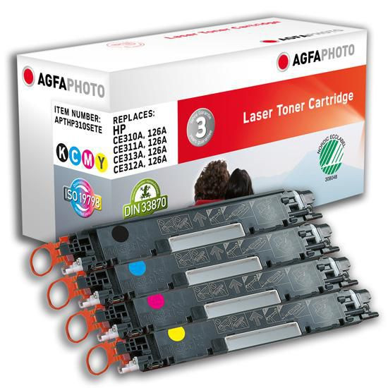 AgfaPhoto APTHP310SETE TONER K/C/M/Y. RPL. CE310A APTHP310SETE