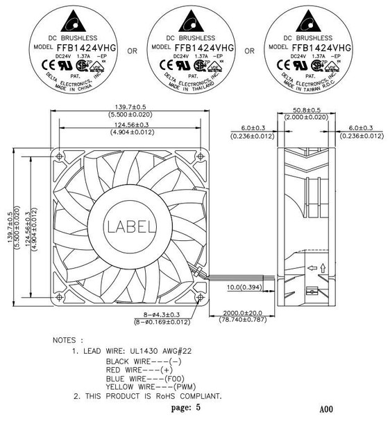 CoreParts MSPF1056 Cooling Fan for Delta MSPF1056