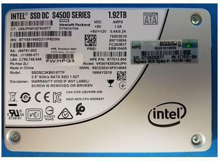 Hewlett Packard Enterprise P04105-001 DRV SSD 1.92TB SFF SATA RI RW P04105-001