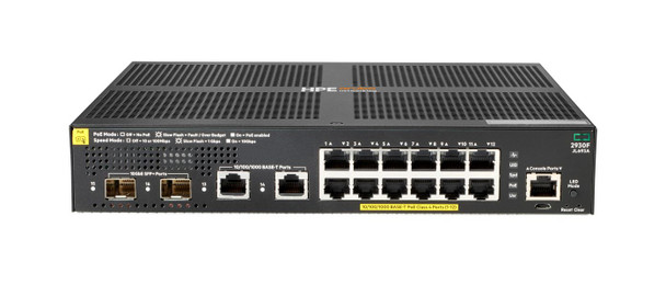 Hewlett Packard Enterprise JL693A ARUBA 2930F 12G POE+ SWITCH JL693A