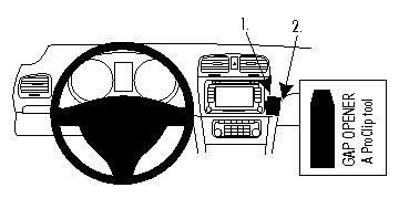 Brodit 854261 ProClip for Volkswagen Golf 854261