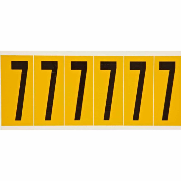 Brady 1550-7 Identical numbers and letters 1550-7