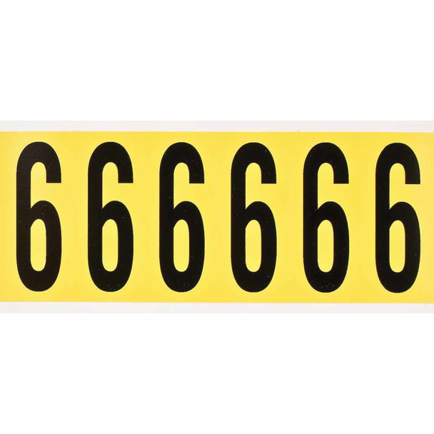 Brady 3450-6 Identical numbers and letters 3450-6