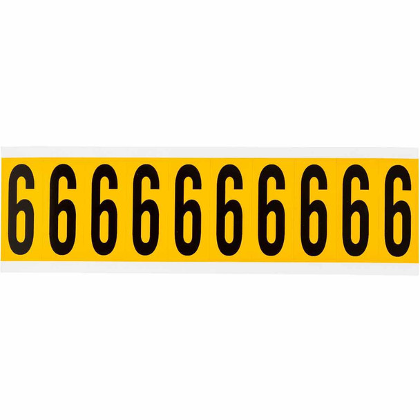 Brady 1534-6 Identical numbers and letters 1534-6