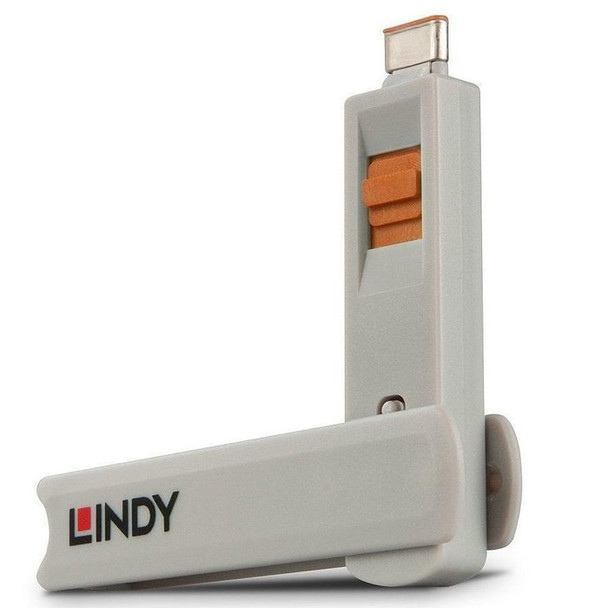 Lindy 40428 Port blocker key Grey. Orange 40428