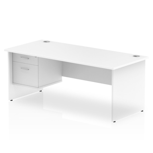 Dynamic Impulse W1800 X D800 X H730mm Straight Office Desk Panel End Leg With 1 MI002253 Dynamic Impulse W1800 X D800 X H730mm Straight Office Desk Panel End Leg With 1 MI002253