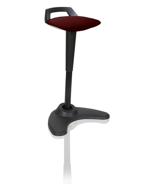 Dynamic Spry Stool Black Frame And Bespoke Colour Fabric Seat Ginseng Chilli - K KCUP1203 Dynamic Spry Stool Black Frame And Bespoke Colour Fabric Seat Ginseng Chilli - K KCUP1203
