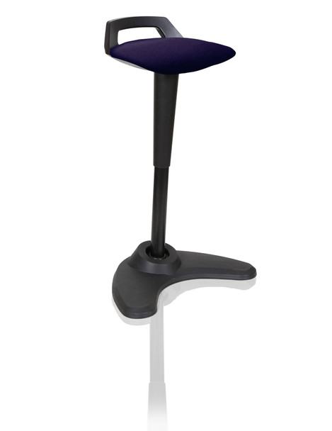 Dynamic Spry Stool Black Frame And Bespoke Colour Fabric Seat Tansy Purple - KCU KCUP1206 Dynamic Spry Stool Black Frame And Bespoke Colour Fabric Seat Tansy Purple - KCU KCUP1206
