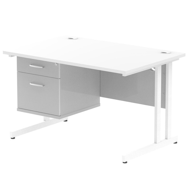 Dynamic Impulse W1200 X D800 X H730mm Straight Office Desk Cantilever Leg With 1 MI002209 Dynamic Impulse W1200 X D800 X H730mm Straight Office Desk Cantilever Leg With 1 MI002209