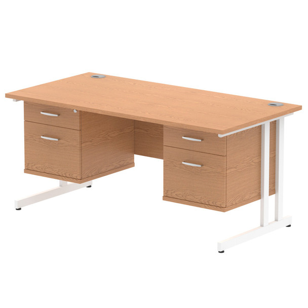 Dynamic Impulse W1600 X D800 X H730mm Straight Office Desk Cantilever Leg With 2 MI002679 Dynamic Impulse W1600 X D800 X H730mm Straight Office Desk Cantilever Leg With 2 MI002679