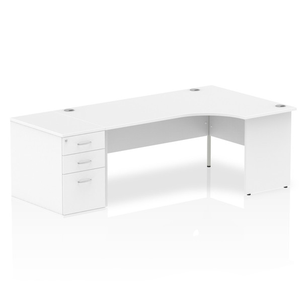 Dynamic Impulse 1800Mm Right Crescent Desk White Top Panel End Leg Workstation 8 I000626 Dynamic Impulse 1800Mm Right Crescent Desk White Top Panel End Leg Workstation 8 I000626